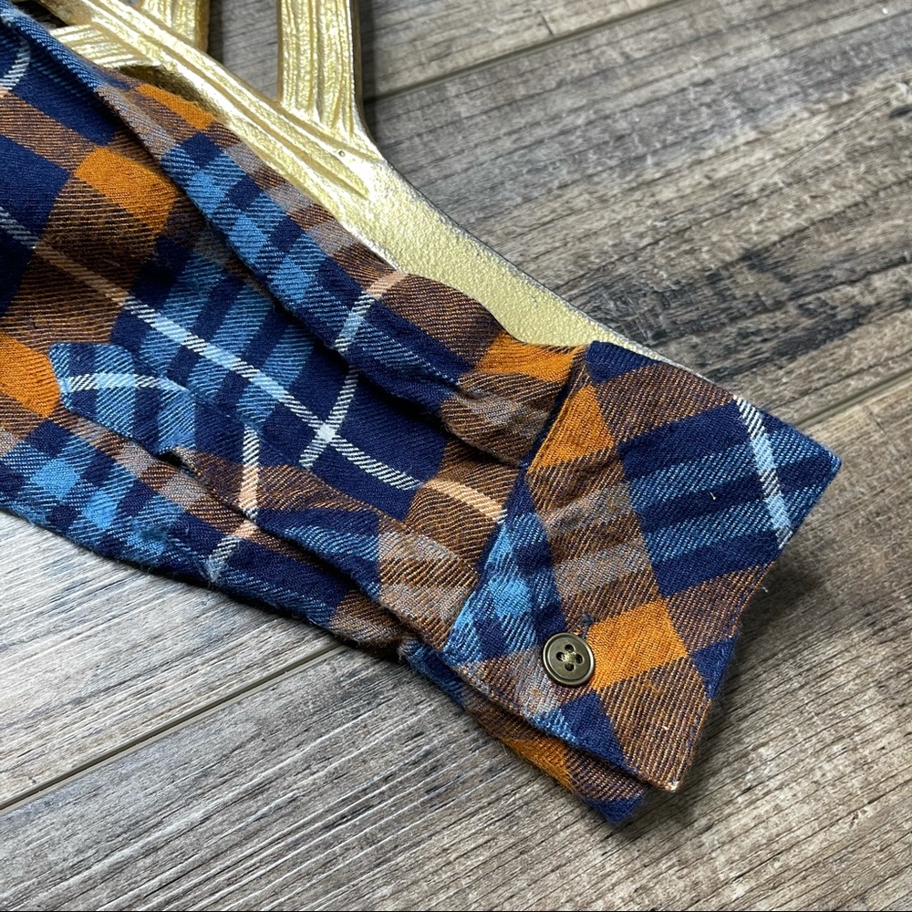 Matilda Jane General Store Plaid Tunic Blue Orange - Picture 6 of 12